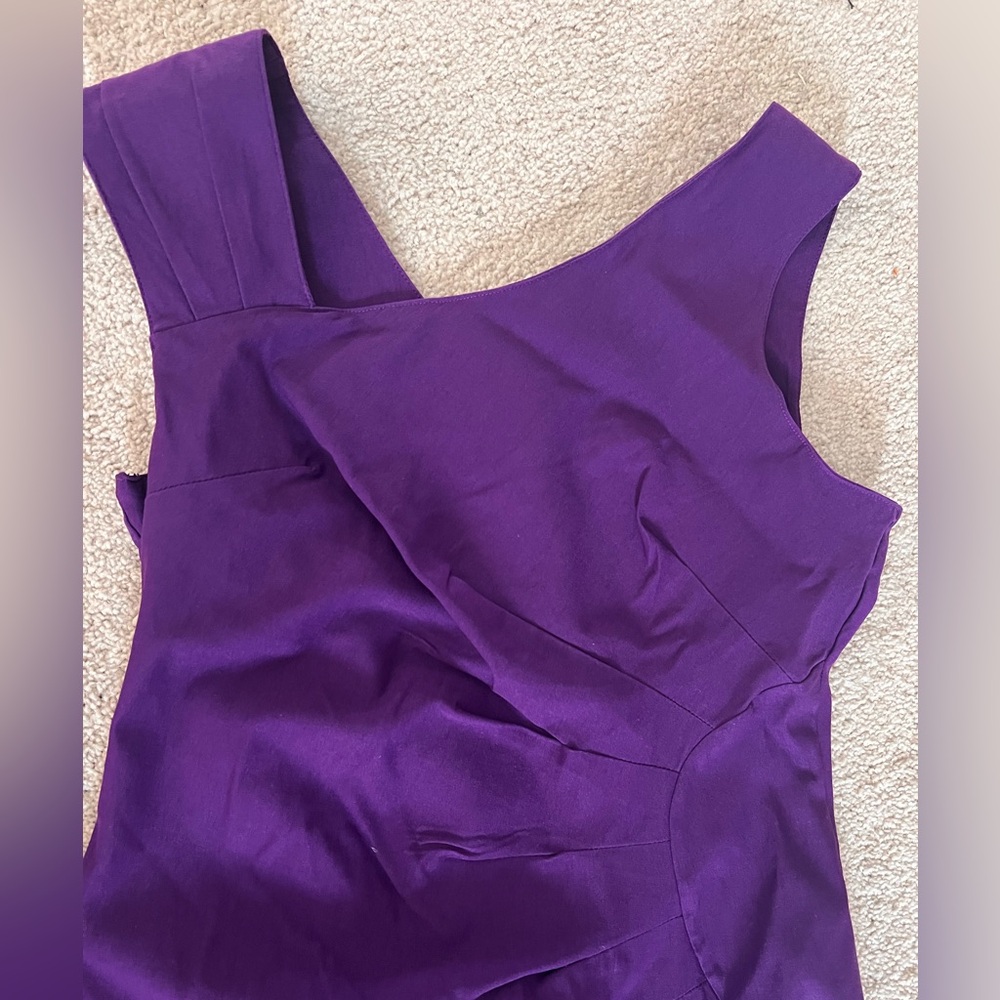 Haute Edition Retro Sleeveless Bodycon Purple Dress - Picture 5 of 6